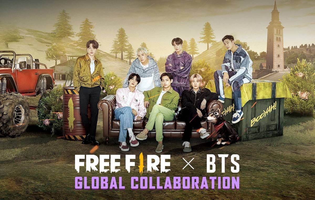 Free Fire começa a liberar conteúdos em parceria com o BTS – veja tudo